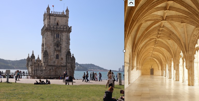 Belém Tower and Jerónimos Monastery cloisters Lisbon historic landmarks Portugal