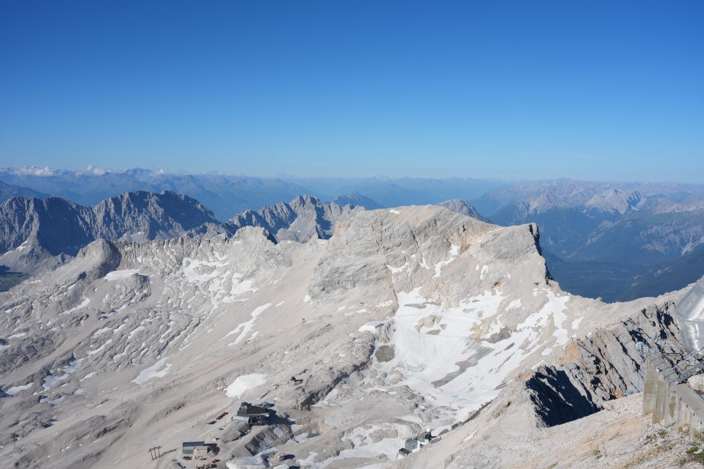 zugspitze-summitSnow-covered mountain peaks seen from the summit of Zugspitze